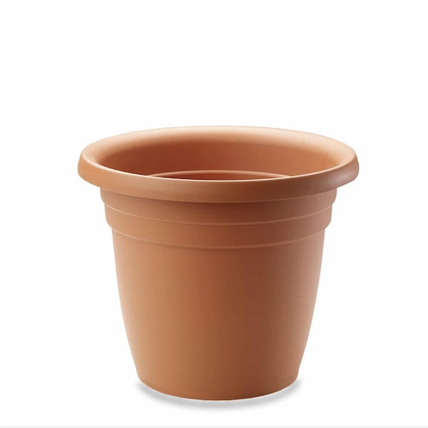 Crescent Garden Emma 25" Classic Round Plant Pot, Terracotta-like Color, 6PK AZ142530C - main