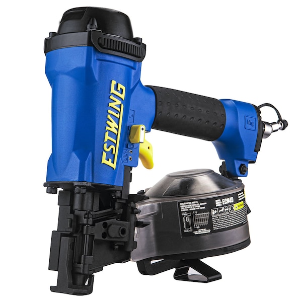 Estwing Pneumatic 15 Deg. 1-3/4in Coil Roofing Nailer with 1/4in NPT Industrial Swivel Fitting andBag ECN45 - main