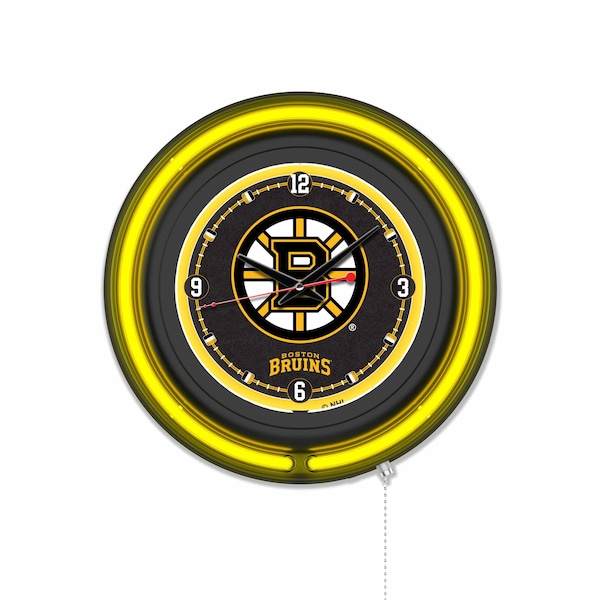 Holland Bar Stool Boston Bruins 15 Double Neon Wall Clock Clk15BK - main