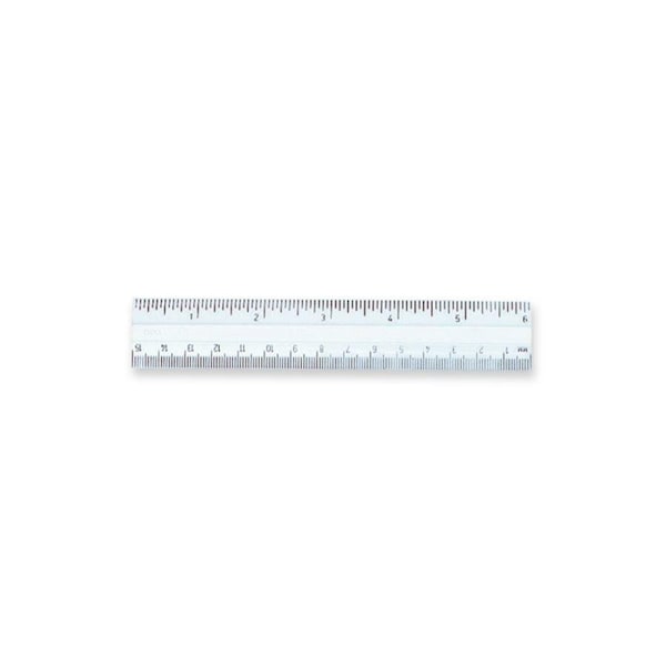 Charles Leonard Plastic Ruler, 6in, Clear, PK48 80610 - main