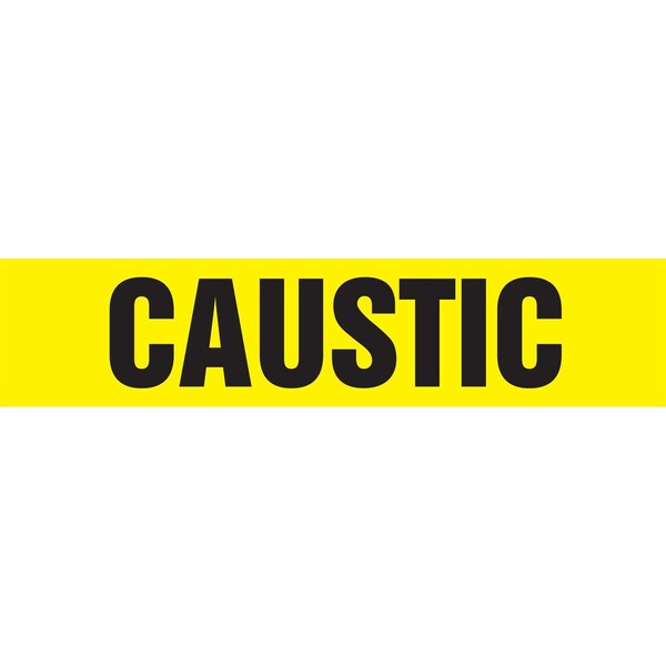 Accuform ASME ANSI PIPE MARKER CAUSTIC RPK185SSH - main