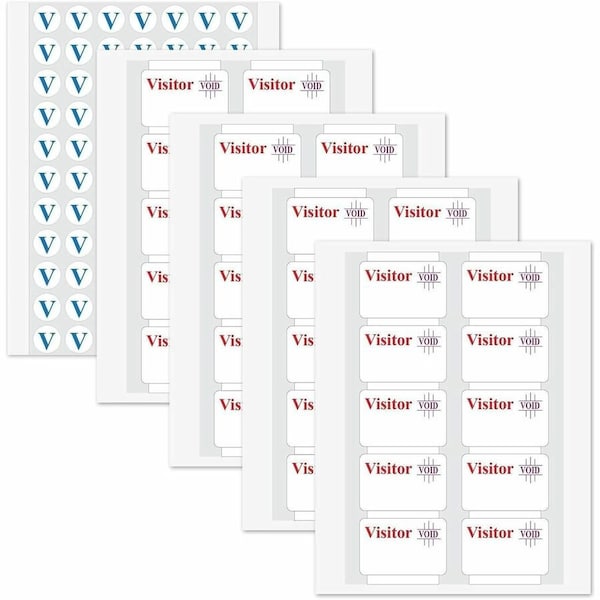 C-Line Products C-Line Time's Up Self-Expiring Visitor Badge, One Day Badge, 3in x 2in, White, 100/Box 97004 - main