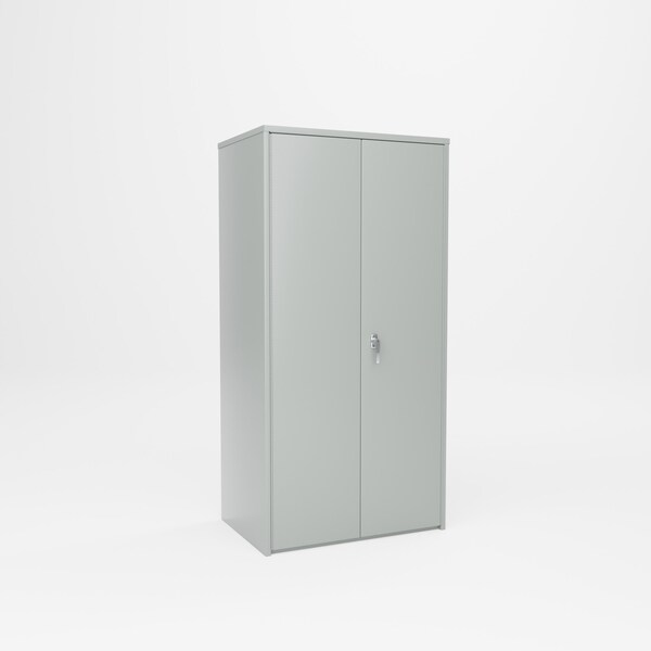 Pucel Flush Door Bin Cabinet, 36 in W x 72 in H x 24 in D, 132 Plastic Bins, Gray HDBC-3672-00-132 - main