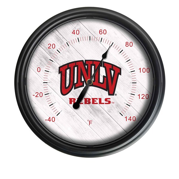 Holland Bar Stool Co University of Nevada Las Vegas Indoor/Outdoor LED Thermometer ODThrm14BK-08UNevLV - main