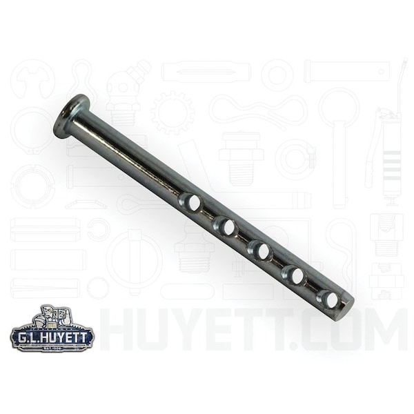 Huyett Universal Clevis Pin, Zinc Plated, 0.188 in Dia x 3.000 in Shank L x 0.094 in Hole Dia CLPUZ-0187-3000 - main