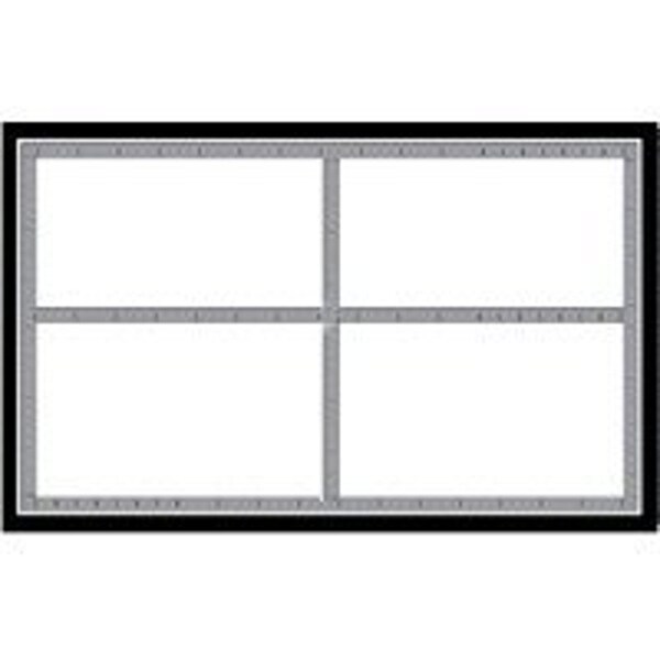 Centurion Laser Sign, Black/Silver Background, 5-1/2 in W x 3-1/2 in H Dimensions SLC501 - main