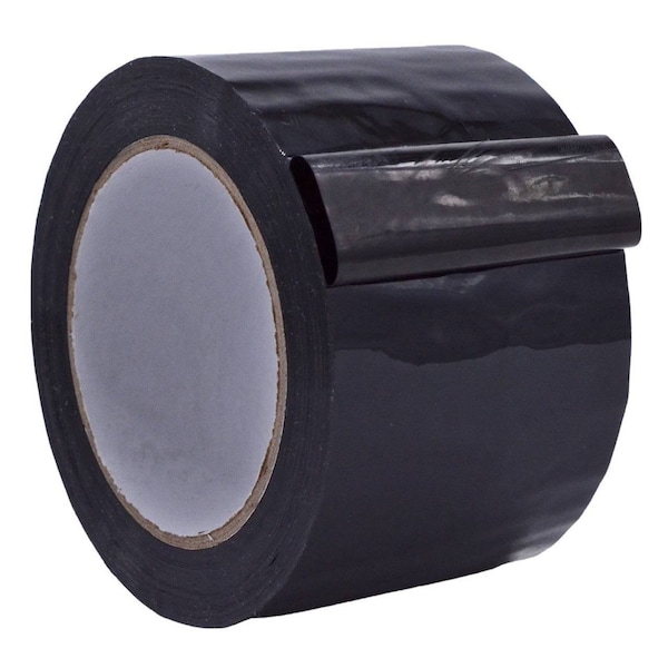 Wod Tape WOD CSTC20WBA Carton Sealing Packaging Tape 2 Mil Acrylic Adhesive Black: 49 in. x 110 yds WOD CSTC20WBA-49000-LOG-110-BLA - main