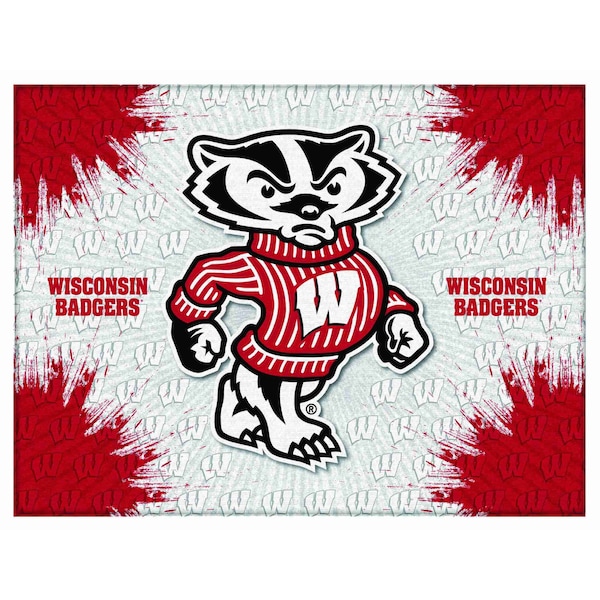 Holland Bar Stool Co University of Wisconsin (Badger) Logo 24"x32" Canvas Wall Art LCnvs2432WI-Bdg - main