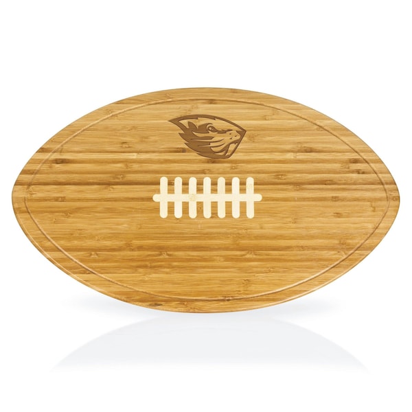 Picnic Time Family Of Brands NCAA Oregon State Beavers Kickoff Football Cheese Board - Novelty Charcuterie Board 908-00-505-483-0 - main