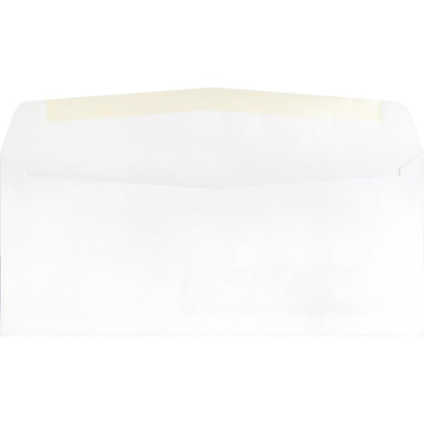 Business Source Window Envelope, White, Gummed Flap, PK500 BSN42251 - main
