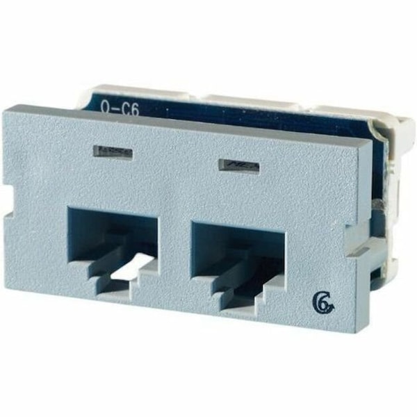 Ortronics CAT6 DUAL RJ45 INSERT S22600-78 - main