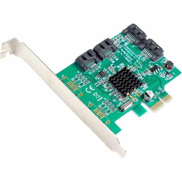 Syba Multimedia SATA III 4-port PCI-e Controller Card, with Full and Low Profile Brackets SI-PEX40064 - main