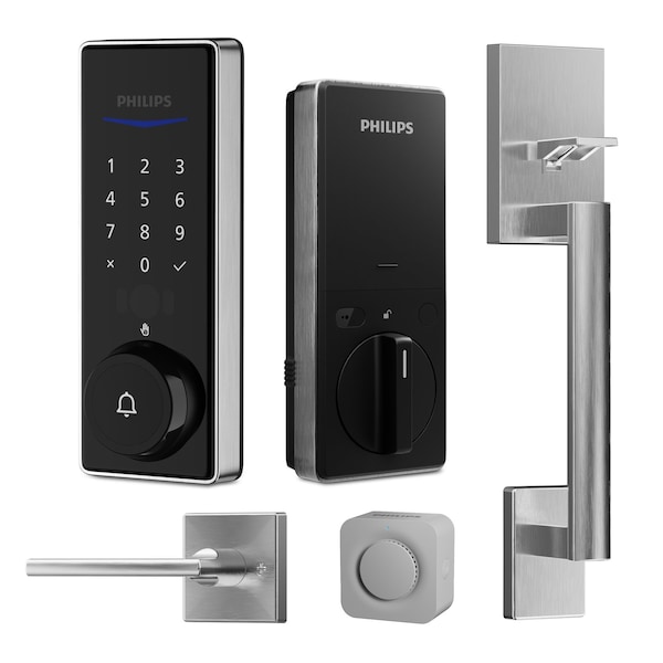 Philips Wi-Fi Smart Deadbolt with Palm Recognition & Handle DDL250X14HWZHSL - main