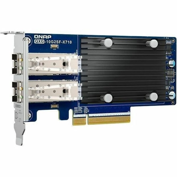 Qnap DUAL-PORT SFP+ 10GBE NETWORK EXPANSION CARD, LOW-PROFILE FORM FACTOR, PCIE GEN3 X8 QXG-10G2SF-X710 - main