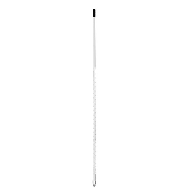 Plugit 3 ft. 0.37 x 24 in. Thread Fiberglass CB Antenna Whip, White PL981601 - main