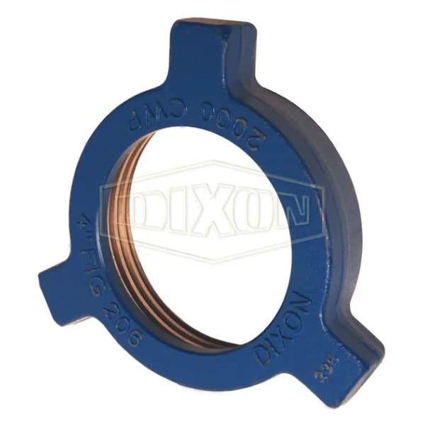 Dixon FIG 206 1 pc Wing Hammer Union Nut, Female ACME Thread, 4 in Thread, 1-27/32 in H, Forged Steel HU206400N - main