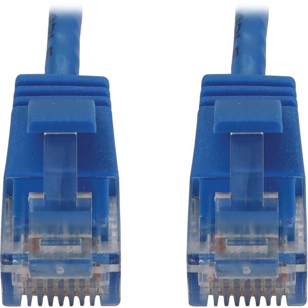 Eaton Tripp Lite Series Cat6a 10G Snagless Molded Slim UTP Ethernet Cable RJ45 M/M, PoE, Blue, 7 ft. N261-S07-BL - main