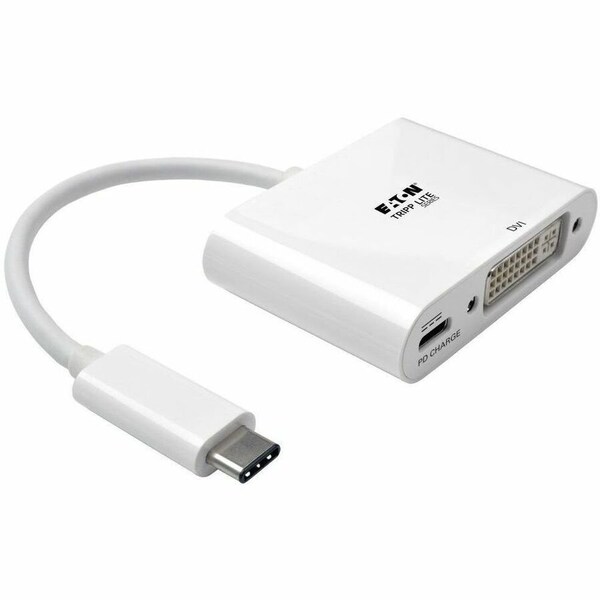Tripp Lite USB C to DVI Video Adapter w/ PD Chargin U444-06N-D-C - main