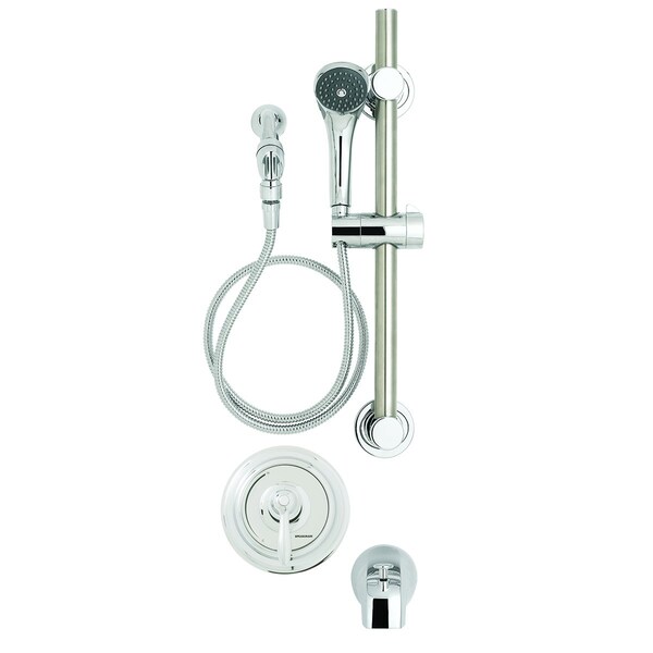 Speakman Trim, Handicap Shower, and Tub System (Valve not included), 1.5 GPM, Polished Chrome SLV-5090-ADA-E15 - main