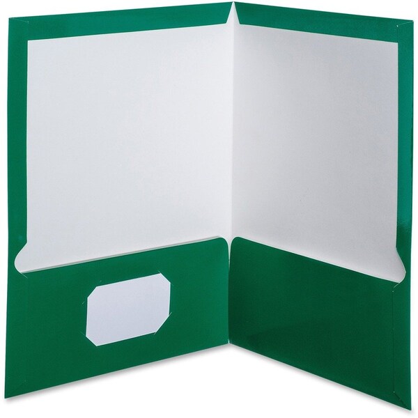 Tops Business Forms Oxford, High Gloss Laminated Paperboard Folder Capacity, Green, 25PK 51717 - main
