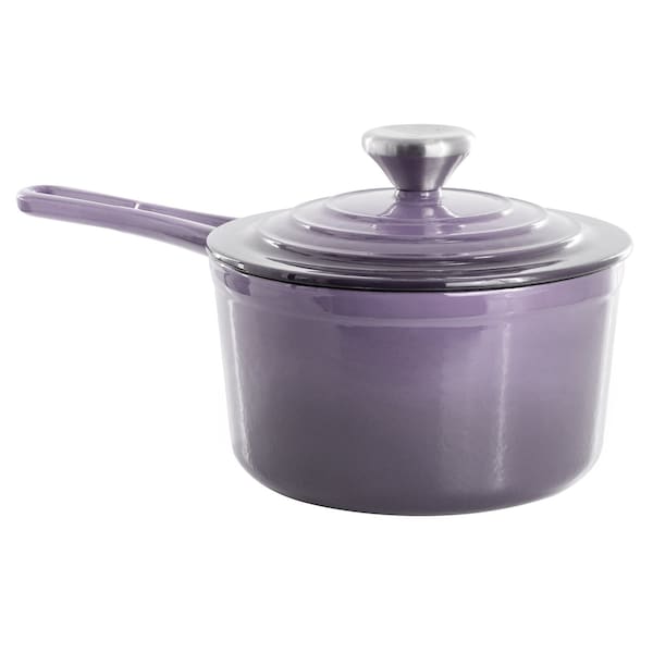 Megachef 2 Quart Enameled Cast Iron Sauce Pan in Gradient Purple 750124515M - main