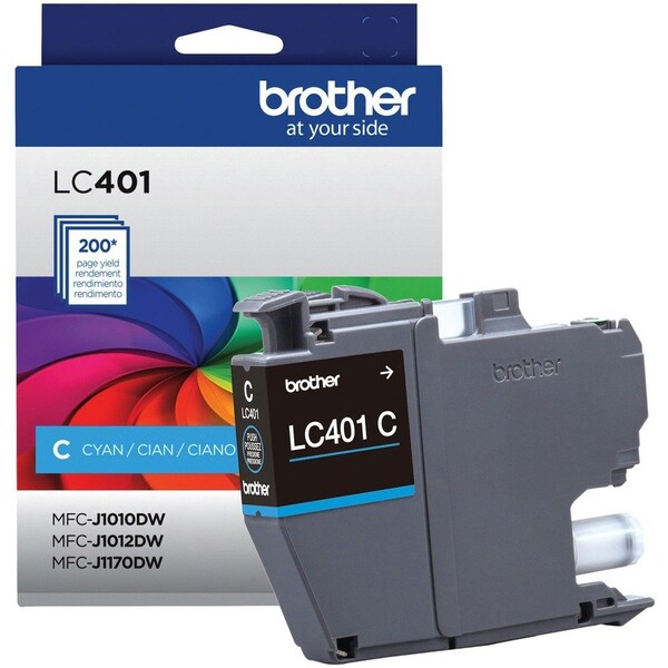 Brother Standard Yield Cyan Ink Cartridge LC401CS - main