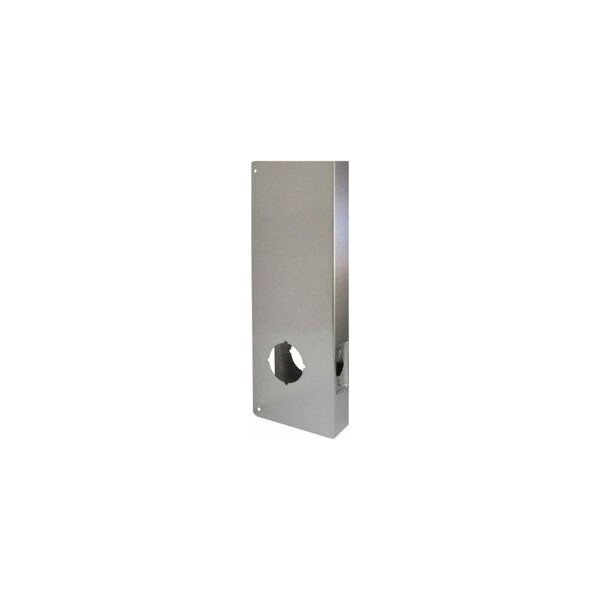 Don-Jo Mfg Door Wrap 2-3/4in Backset, 1-3/4in Door, 5in W x 14in, 2-1/8in Hole, 605/US3 Polished Brass 14-PB-CW - main
