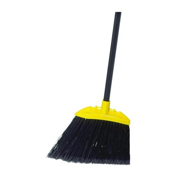 Rubbermaid Lobby Broom, 7-1/2 in Sweep Face, 5 in L Trim, Polypropylene Bristle, Black Bristle, 35 in L FG637400BLA - main