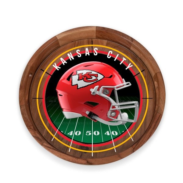Picnic Time Family Of Brands NFL Kansas City Chiefs - Barista Serving Tray with Glass Insert 907-09-511-164-2 - main