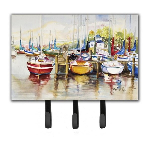 Carolines Treasures Paradise Yacht Club Ii Sailboats Leash and Key Holder JMK1064TH68 - main