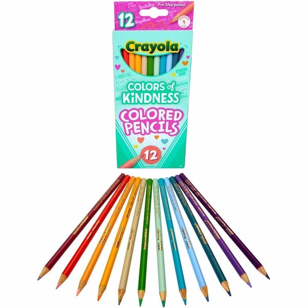 Crayola Colors of Kindness Colored Pencils, 12 Colors, 12PK 68-2114 - main