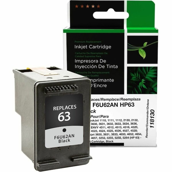Cig Remanufactured Black Ink for F6U62AN 118130 - main