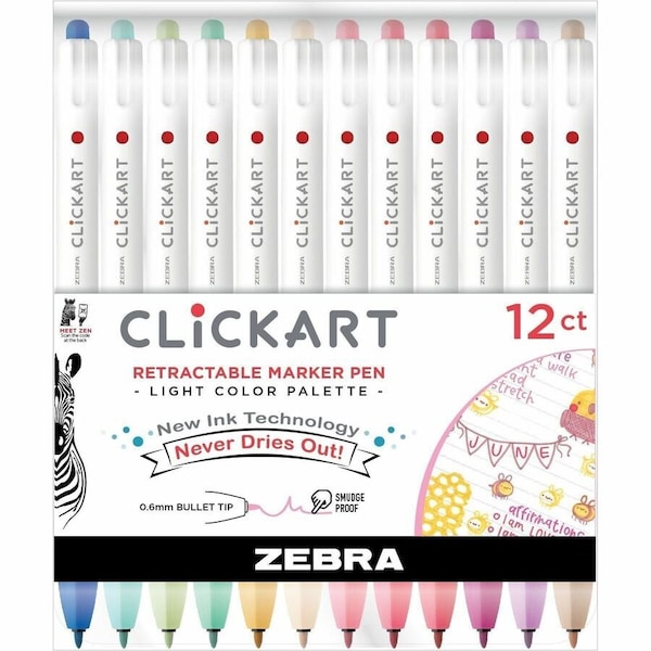 Clickart Retractable Marker Pen, Light 69712 - main