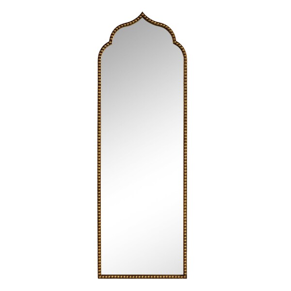 Homeroots 59" Gold Arch Metal Framed Standing Mirror 565114 - main