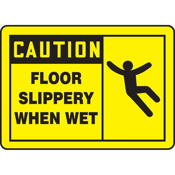 Accuform OSHA CAUTION SAFETY LABEL FLOOR LSTF604XVE - main