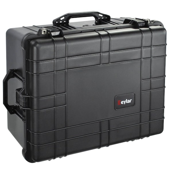 Eylar XL 24.64in Protective Gear Roller Case Waterproof w/ Foam Black SA00006 - main