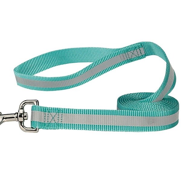 Guardian Gear Reflective Dog Lead, 4 ft L, 5/8 in W, Nylon Line, Blue, Fastening Method: Swivel Clip ZA985 44 19 - main