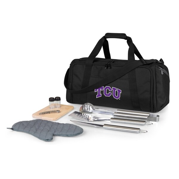 Picnic Time Family Of Brands NCAA TCU Horned Frogs BBQ Kit Grill Set & Cooler, BBQ Accessories 757-06-175-844-0 - main