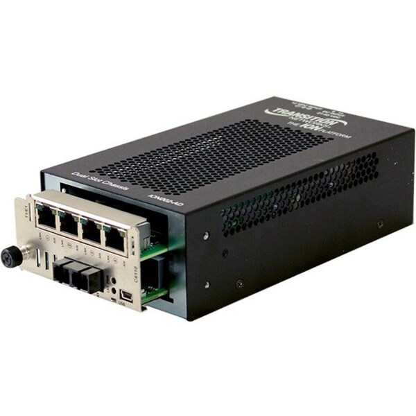 Transition Networks 2-SLOT CHASSIS, ION, DUAL INPUT POWER with -NA power ION002-AD-NA - main