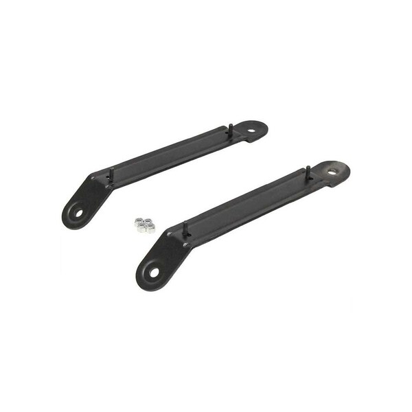 Uni Pro Seat Adapter Brackets for Ford F650 or F750 Semi Trucks, Black Powder Coat 8521 - main