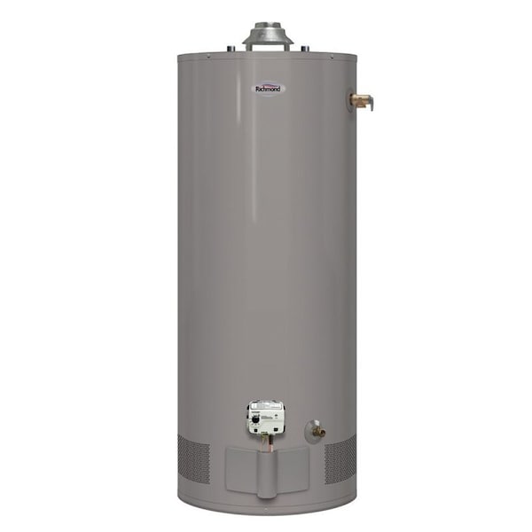 Richmond Essential Series Gas Water Heater, Natural Gas, 30 gal Tank, 52 gph, 30000 Btuhr BTU 6G30S-30F3 - main