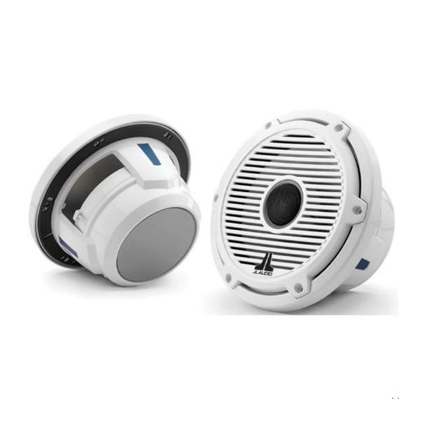 Jl Audio 7.7in Marine Speakers, Classic Grille, Gloss White Trim, Gloss White Grille, 2PK 93728/010-03094-00 - main