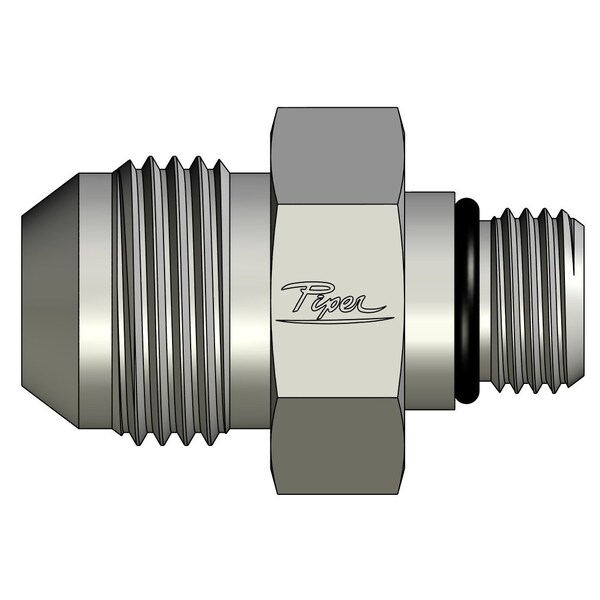 Piper Straight Thread Connector, 5/8in. Male JIC, 3/8in. Male O-Ring Boss 0700-10-06 - main