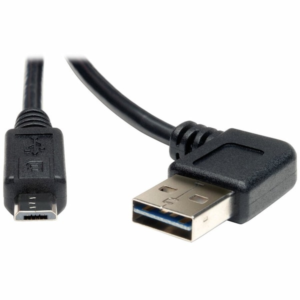Tripp Lite Reversible USB Cable, Black, 3 ft., Standards: ROHS Compliant UR050-003-RA - main