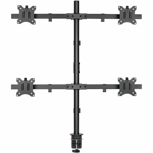 Rocstor ERGOREACH EP5 PREMIUM QUAD SCREEN MONITOR MOUNT, C-CLAMP & GROMMET- SUPPORTS UP Y10N007-B1 - main