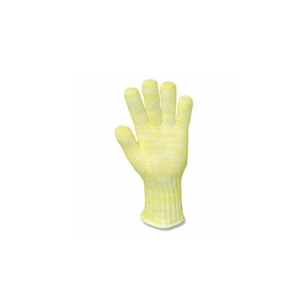 Wells Lamont 2610 Kevlar/Nomex Seamless Gloves, Cotton, Yellow/White, Small, 12PK 815-2610S - main