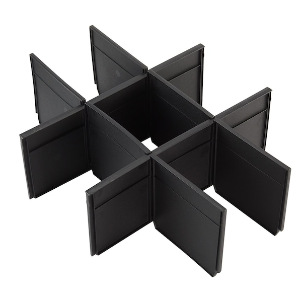 Milwaukee Tool Packout Drawer Divider Kit for 2-Drawer Tool Box, Plastic, 12-1/2 in L x 16-5/16 in W x 5 in H 48-22-8472 - main