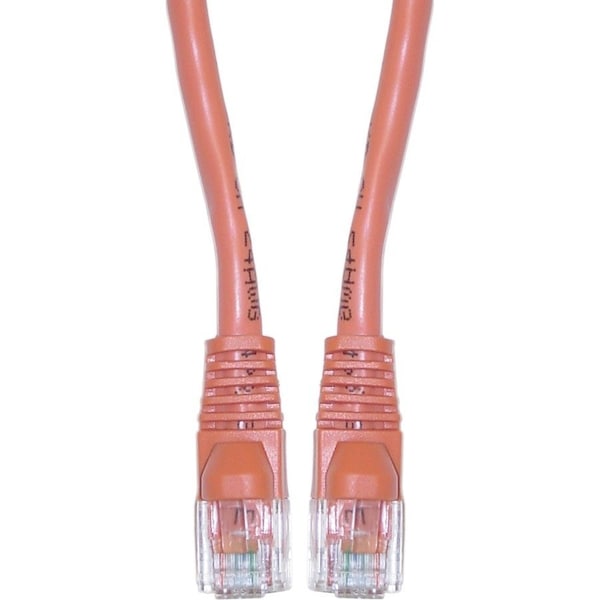 Cable Wholesale Cat6 Orange Copper Ethernet Crossover Cable, Snagless/Molded Boot, 7 foot 10X8-33307 - main