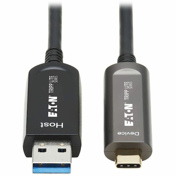 Eaton EATON USB-A To USB-C Aoc Cable M/m USB 3.2 Gen 2 10gbps Plenum-rated Fiber Active Optical Data Only U428F-15M-D321 - main