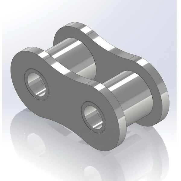 Senqcia Inspire Series SBR 180RL Single Strand Riv Link, 180 chain, 2.25P, 3.09 OAW, .687 Pin S-180RL - main
